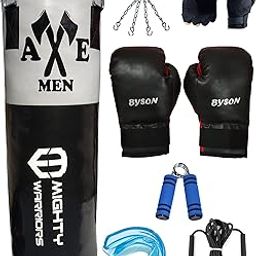 Byson Synthetic Leather Rough And Tough Boxing Kit Set For Men And Senior(3feetPunchingBag,12ozBoxingGloves, SkippingRope, HandGrip, MouthGuard, Chain And Hand Wrap)Heavy Bag For Exercise And Fitness-picture-23
