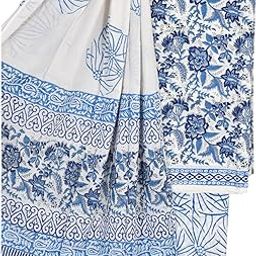 Unstitched Pure Cotton Hand Block Print Style Printed Salwar Suit Dress Material for Women-image-16