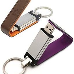 SMKT„¢ Leather USB Pen Drive with Cover & Key Ring 32 GB/Carabiner Keychain Flip Side Rotating Flash Drive 32 GB Pen Drive-picture-18
