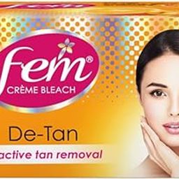 Fem De-tan Creme Bleach - 30g | For Active Tan Removal | Brightens Skin | Evens Skin Tone | Long Lasting Results | For All Skin Types-picture-36