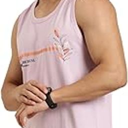 Men's Scoop Neck Sleeveless Lavender Printed Casual Pure Cotton Vest-picture-51