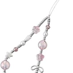 CALANDIS™ Beaded Phone Charm Strap Cell Phone Case Lanyard for Car Keys Handbag Camera Light Pink 22cm | Straps & Charms | Cell Phone Accessories-image-57