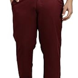 Plus (Since 1958) Men's Cotton Blend Solid Trousers-image-71