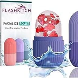 Flashkitch SkinSide Ice Roller for Face with Scrubber | Ice Roller for Face | For Men & Women | Ice Cube Roller for Glowing Skin & Puffy Eyes | Reusable & Unbreakable-image-49