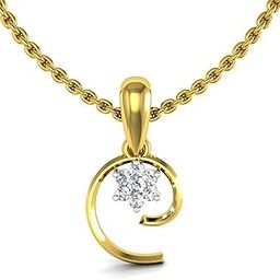 18k (750) Yellow Gold Pendant for Women-image-86