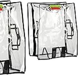 PVC Transparent Luggage Waterproof Cover Suitcase Cover for Aristocate, American Turister, Safari, VIP (Soft Luggage, 22+26+30 Combo of 3)-image-57