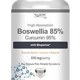 Vokin Biotech Boswellia Serrata and Curcumin with Bioperine - 90 Capsules (Pack of 1)-image-33