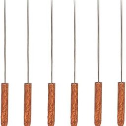 TrustBasket Extra Large Barbecue Skewers for BBQ Tandoor Grill - Set of 6-image-55