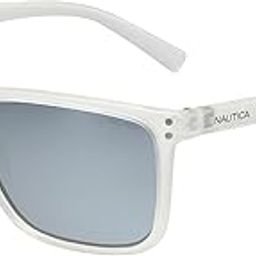 Men's Transparent Square Polarized | 100% UV Protection (UV 400) Silver Reflector Mirror Lens Large Sunglasses 3623P 901 58 S-picture-8