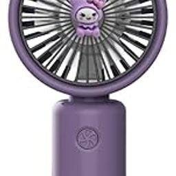 Rat USB Rechargeable Handheld Mini Fan Outdoor Portable Small Electric Fan, Purple-26