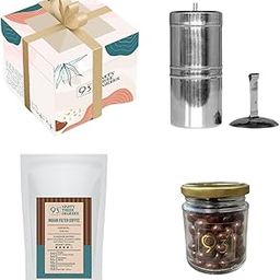 93 DEGREES COFFEE ROASTERS - THE MINI IF GIFT BOX (Indian Filter Coffee Beans - 250g, Indian Filter, and Dragees)-image-29