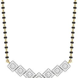 pc jeweller 18k (750) Yellow Gold and Solitaire Mangalsutra for Women-picture-43