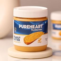 Pureheart Nutbutter Crunchy Peanut Butter 350 gm | Natural & Premium Roasted Peanuts | High Protein, Rich in Fiber | Zero Trans Fats | for Tasty Breakfast & Post Workout Protein Snack-image-44