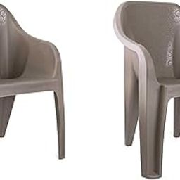 Cello Dynamo Plastic Chair (Set of 2)(Grey) | Strong and Durable | Easy to Clean | Chair for Living Room, Bed Room, Kitchen, Office Room, Outdoor | 3 Years Warranty-image-46
