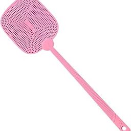 ATORSE Fly Swatter Handheld Lightweight with Long Handle for Bedroom Indoor Camping Pink-picture-20