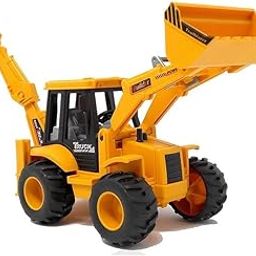 AHTUW Excavator Bulldozer Dumper Crane Truck Construction Toys JCB Vehicle Pull Back 180° Rotatable Big Wheel Heavy Duty Unbreakable Toy for Kids (Multicolor)-18