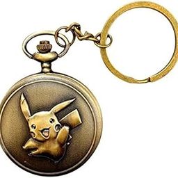 Vintage Bronze Pocket-Watch Antique Style Metal Car Bike Home KeyChain & Key Rings for Gifting-image-92