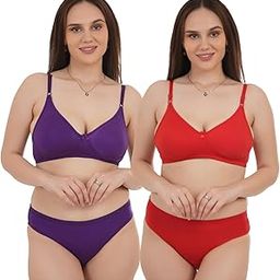 Lingerie Set Non-Padded Bra and Matching Panty for Women-image-15