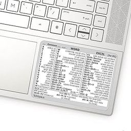 TecHGuy4u MS Word/Excel (for Win) Reference Guide Keyboard Shortcut Sticker, Laminated (Medium, White)-picture-1