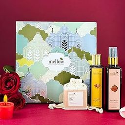 Mellow Ujjwal Valentine Giftset for Boyfriend/Girlfriend/Husband/Wife | Premium & Luxurious Gift Box | Giftset for All Special Occasions | For All Skin Types | 100% Natural & Timeless Ayurvedic Skin, Body & Haircare Giftset | Ayush Certified-18