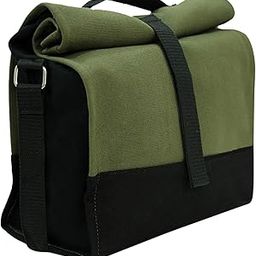 ABV Traders Thermal Lunch Bag, Tiffin Bag with Adjustable Shoulder Handle Waterproof Bag for Men & Women(Army Green Color)-image-34