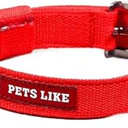 SNUNGPHIR Pets Like Polyester Collar For Dog, Red (25Mm),Pack Of 1-picture-11