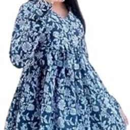 Printed Kurti for Womens V-Neck TOP with Beautifull Design, Full Sleeves-image-29