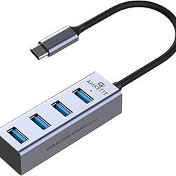 Amkette Type-C 4 Port USB 3.0 Hub, 4*USB 3.0 Ports, 5 Gbps Superspeed Data Transmission,Metal Design, for Laptop, MacBook, chromebooks, Tablets & Smartphones (Grey)-picture-12