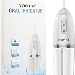 ROOT 32 Bloom Water Flosser for Dental Care 3 Cleaning Modes, IPX7 Waterproof | White, 4 Nozzles-picture-26