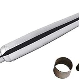 NEW RIDER Bike 96M Silencer Exhaust Glasswool Goldstar/gold Star Chrome Bullet Filter Exhaust With Zed Clamp & Bush for Royal Enfield Bullet Classic 350-image-14