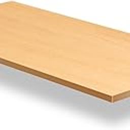 KosmoCare Tabletop for Work Desk Station | 120 x 60 x 2.5 cm | Laminated | Straight Edge | No Pre-Drilled Holes | Multipurpose MDF Work Table Top for Office Home Study Use – Beech-image-1