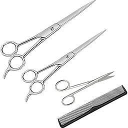 Doberyl Professional Salon Barber Hair Cutting Scissors Men Beard and Mustache Styling Trimming Scissor (Combo of 4)-18