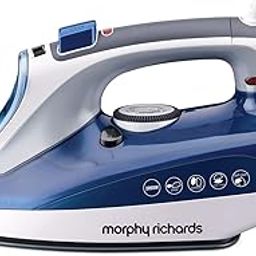 Morphy Richards Super Glide 2000W Steam Iron with Steam Burst, Vertical and Horizontal Ironing, Ceramic Coated Soleplate, Blue-image-41