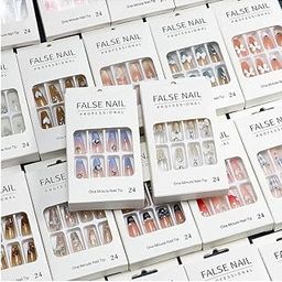 Prince Traders 36 Pcs Press On Nails Kit – Short Artificial False Nails with Jelly Glue | Stick On Reusable Fake Nails for Women & Girls – Stylish Nail Art Set for Daily & Party Use-image-60