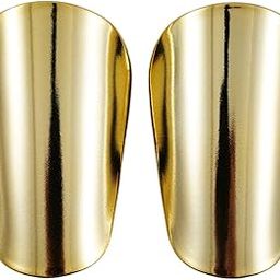Enakshi® 2Pcs Mini Soccer Shin Guards Gear Soccer Equipment Compact Football Training Gold M 12cmx7.8cm|Sporting Goods | Team Sports | Soccer | Clothing, Shoes & Accessories | Protective Gear-image-55