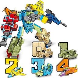 Kidology 10-Pcs Changing Robot Action Toy – STEM Learning Robot for Kids, DIY Building Vehicle, Educational Games for Kids Birthday Gift for Boys & Girls-30