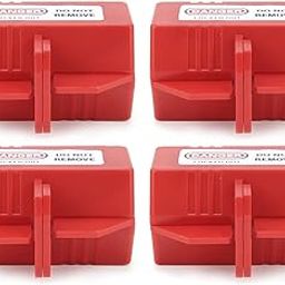 Lockout Plug Lock Tagout Electrical Plug Lockout Industrial Tool for Air Conditioning TV Power Rationing/Off 110V 4PCSF-12