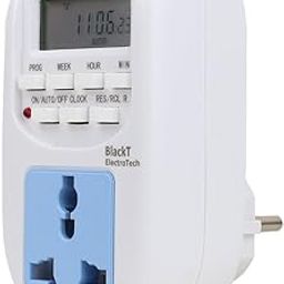 Blackt Electrotech BT41P 230V 10Amps 24x7 Energy-Saving Timer Plug Socket | Digital Programmable for Lights & Other Home Appliances-10
