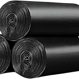 Black Garbage Bags, Durable Material, Odourless Medium Size Black Color 19 X 21 Inch Disposable Dustbin Bags (Pack Of 3) (90 Bags)-image-59