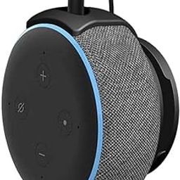 Foso Wall Mount for Alexa Echo Dot 3rd Gen, Bracket Stand Holder for Smart Speaker, Built-in Cable Management Hide Messy Wires, for Kitchen, Bedroom & Bathroom(Speaker not Included) (Black)-23