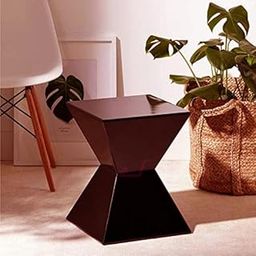 Brown Art SHOPPEE Engineered Wood Hexagon Accent Table Garden Table Coffee Table end Table and Side Table for Living Room and Garden Decor (Brown)-14