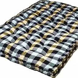 SENDOZO Gadda 5-Inch Thick Soft Cotton Quilt, Mattress Foldable Single Bed, Gadda Medium Soft Cotton Multicolour Mattress, 72x36x5 Inches or 3x6 ft -01 (A3)-image-112