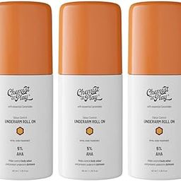 Chemist at Play UnderArm Roll-On Deodorant with 5% AHA, Lactic Acid & 1% Mandelic Acid | Prevents Body Odour, Brightens Skin & Exfoliates Underarm | Royal Oudh Fragrance | 40ml (Pack of 3)-50