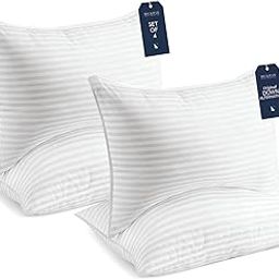Beckham Hotel Collection Bed Pillows Standard Size Set of 4 - Down Alternative Bedding Pillow for Sleeping| (27x17 Inches)-image-38