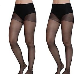 Women & Girls Opaque Pantyhose Stockings Super Stretch Waistband Transparent Nylon Free Size Waist - 24 to 38 Inch-image-2