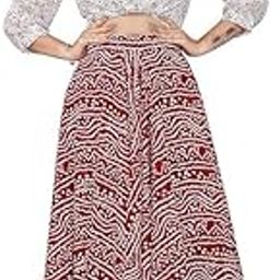 Women's American Crepe Blooming Flared Long Stitched A-line Flare Readymade Skirt Lehenga Ghaghra Multicolour Chaniya Choli 12 Meter Flare 40inch Height.-image-96