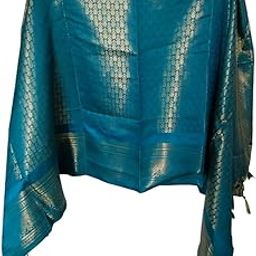 Pattu Blue Shawl-27
