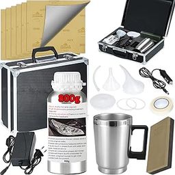 HYHJMISTY Headlight Restoration Kit, 800g Vapor Headlight Restoration Kit, Head Light Lens Restore Kit with 800g Repair Liquid for Repair Headlight Yellowing/Vague/Scratch/Oxidation-image-48