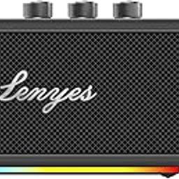 Lenyes S876 90W Bluetooth Speaker | 4000mAh Battery, IPX6 Waterproof, RGB Lights, Power Bank, AUX/USB/TF Card | TWS Stereo Pairing (Black)-19