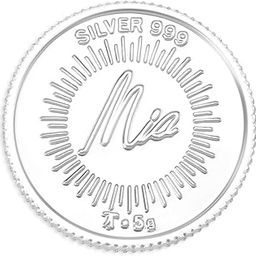 Mia by Tanishq 5gm Lotus Silver Coin-32